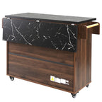 Kitchen Island with Trash Can Storage Cabinet by