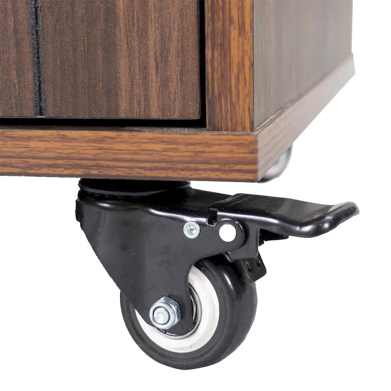 Kitchen Island with Trash Can Storage Cabinet by