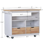 Two-sided Kitchen island Cart