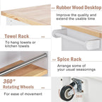 Two-sided Kitchen island Cart