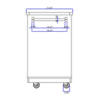 Two-sided Kitchen island Cart