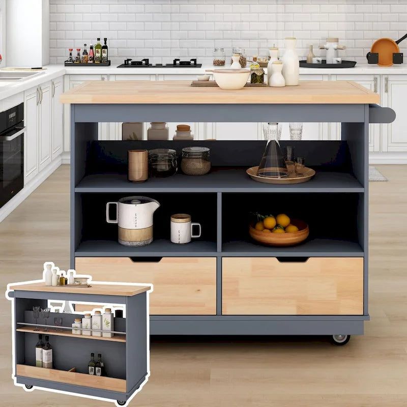 Two-sided Kitchen island Cart