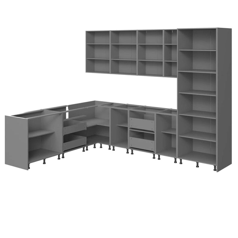 Kitchen Harmony Collection Natural Teak & Black Color Base Size 8x10Ft Wide - 126x96