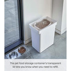 Rolling Airtight Pet Food Container (25 lbs.), Polypropylene, Extra Large, 6.6 gallons, 25 liters