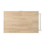 Contemporary Wood Kitchen Cart with Wheels Storage and Wheels by