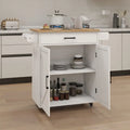 Kitchen Island Rolling Trolley Cart with Adjustable Shelves