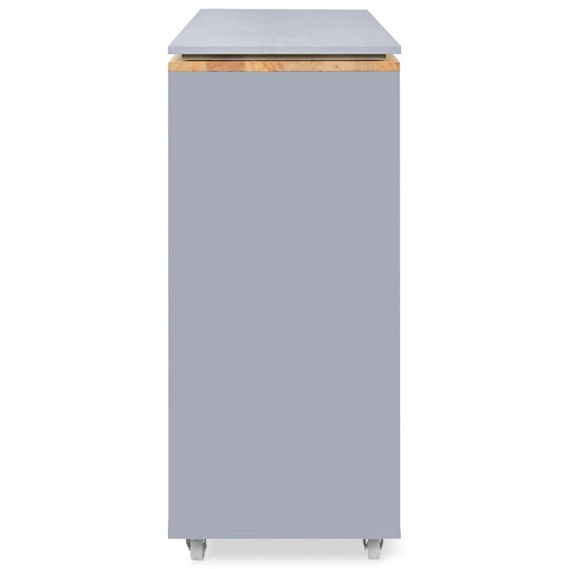 Rolling Kitchen Island With Extended Table,Kitchen Island on Wheels