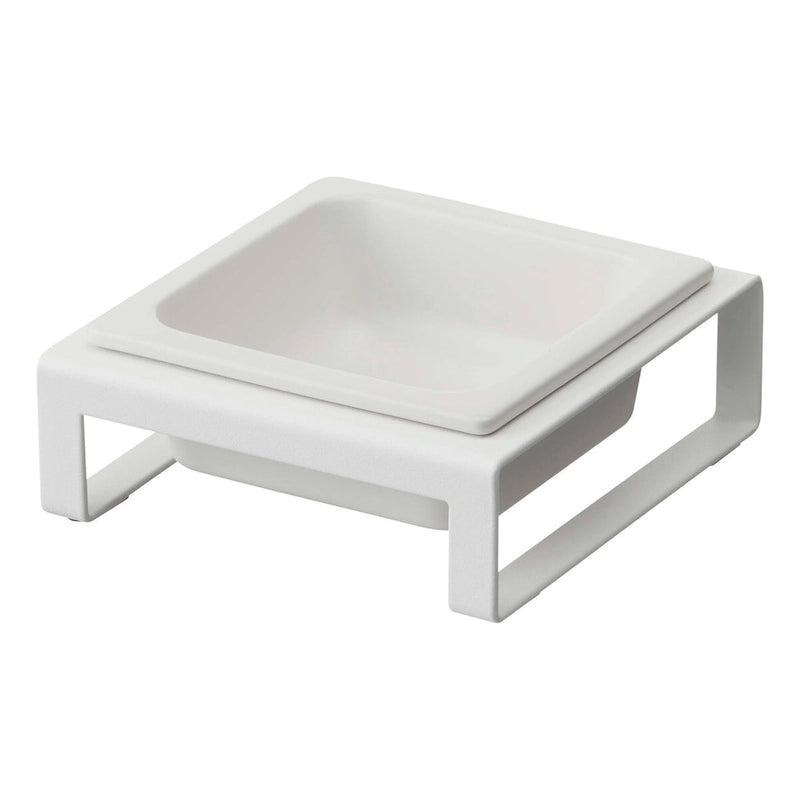Single Pet Food Bowl - Two Styles, Steel and Ceramic, Short, 1.25 - L 6.1 x W 5.91 x H 2.36 inches