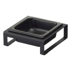 Single Pet Food Bowl - Two Styles, Steel and Ceramic, Short, 1.25 - L 6.1 x W 5.91 x H 2.36 inches