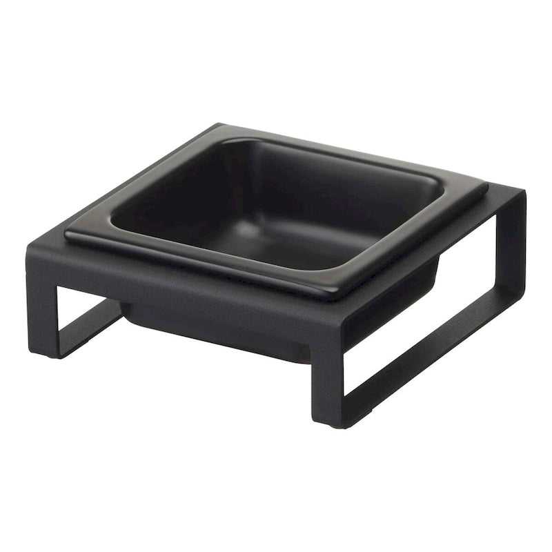 Single Pet Food Bowl - Two Styles, Steel and Ceramic, Short, 1.25 - L 6.1 x W 5.91 x H 2.36 inches