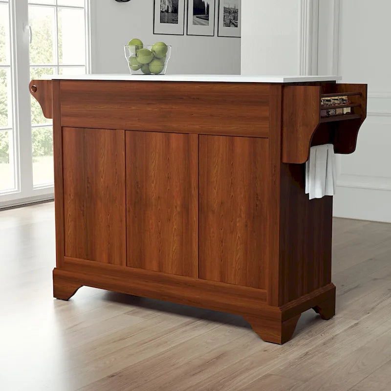 Lafayette Granite Top Full Size Kitchen Island/Cart - 51.5W x 18D x 36H