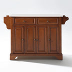 Lafayette Granite Top Full Size Kitchen Island/Cart - 51.5W x 18D x 36H
