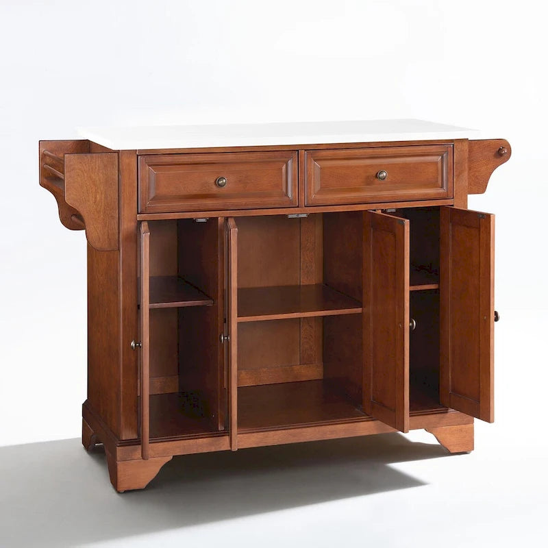Lafayette Granite Top Full Size Kitchen Island/Cart - 51.5W x 18D x 36H