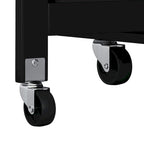 Foldable Kitchen Island Cart with Spice Rack, Towel Holder & Wine Rack