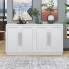Sideboard with 4 Doors Large Storage Space Buffet Cabinet - N/A