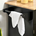 Modern 41 Rolling Kitchen Island on Wheels