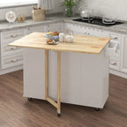 Multi Functional Kitchen Island&Cart/Buffet with Spice Rack and Towel Rack