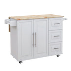 Multi Functional Kitchen Island&Cart/Buffet with Spice Rack and Towel Rack