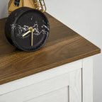 Kitchen Sideboard Storage Cabinet With Double Doors, Drawer, And Adjustable Shelf