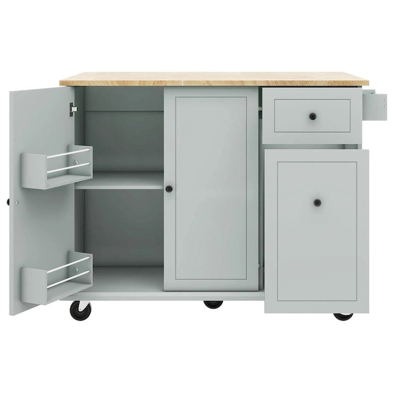 54 Kitchen Island Cart with Wheels