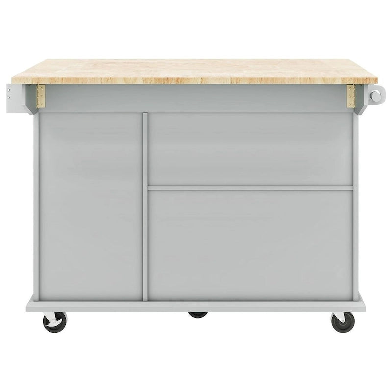 54 Kitchen Island Cart with Wheels