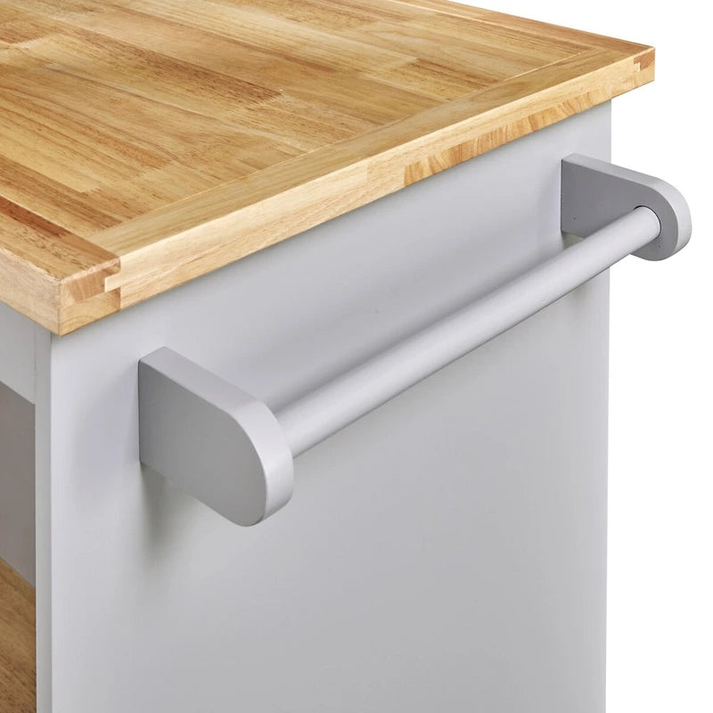 Two-sided Kitchen island Cart on Wheels by