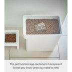 Airtight Pet Food Container - Three Sizes, Polypropylene, Large, 15 lbs., 3.2 gallons, 12 quarts