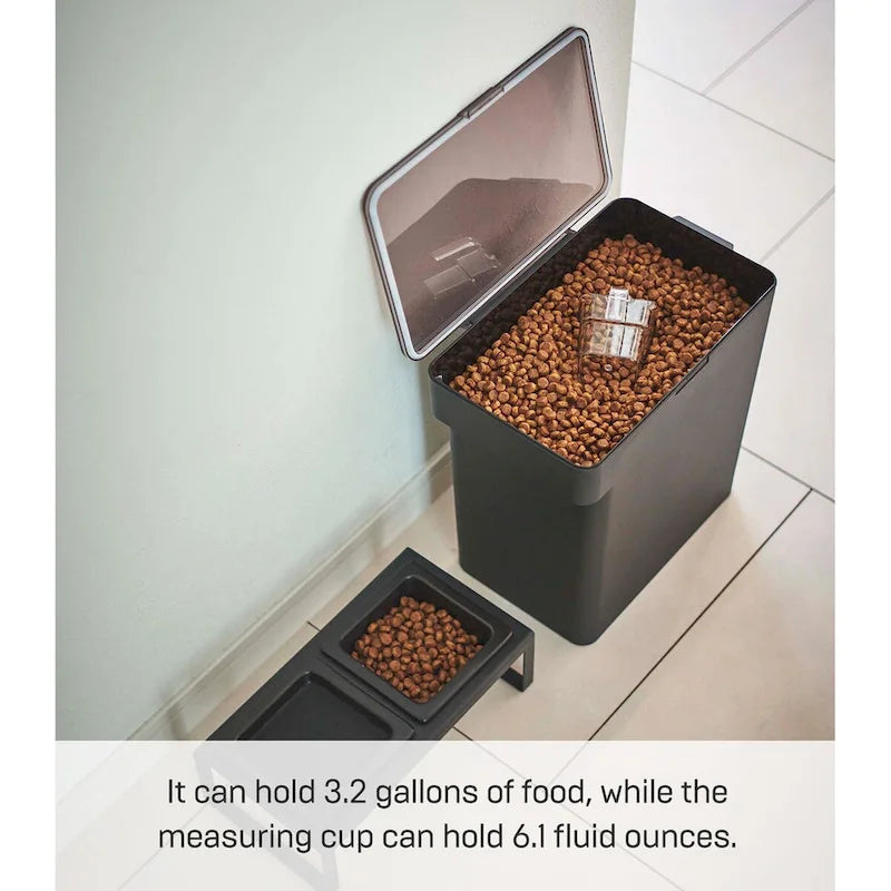 Airtight Pet Food Container - Three Sizes, Polypropylene, Large, 15 lbs., 3.2 gallons, 12 quarts