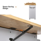 Rolling Kitchen Island Cart with Wheels , Drawer, Storage Racks