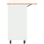 Kitchen Island with Drop Leaf, LED Light