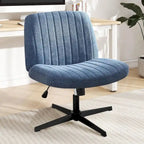 Office Desk Chair - Armless - Swivel with Wheels