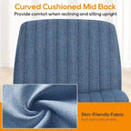 Office Desk Chair - Armless - Swivel with Wheels