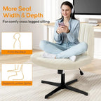 Office Desk Chair - Armless - Swivel with Wheels