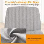 Office Desk Chair - Armless - Swivel with Wheels