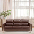 3-Seater Comfortable Sofa with Solid Wood Feet and Side Pocket