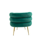 Accent Chair Modern Upholstered Armchair Tufted Chair with Metal Frame - 29.13 x 27.95 x 28.35