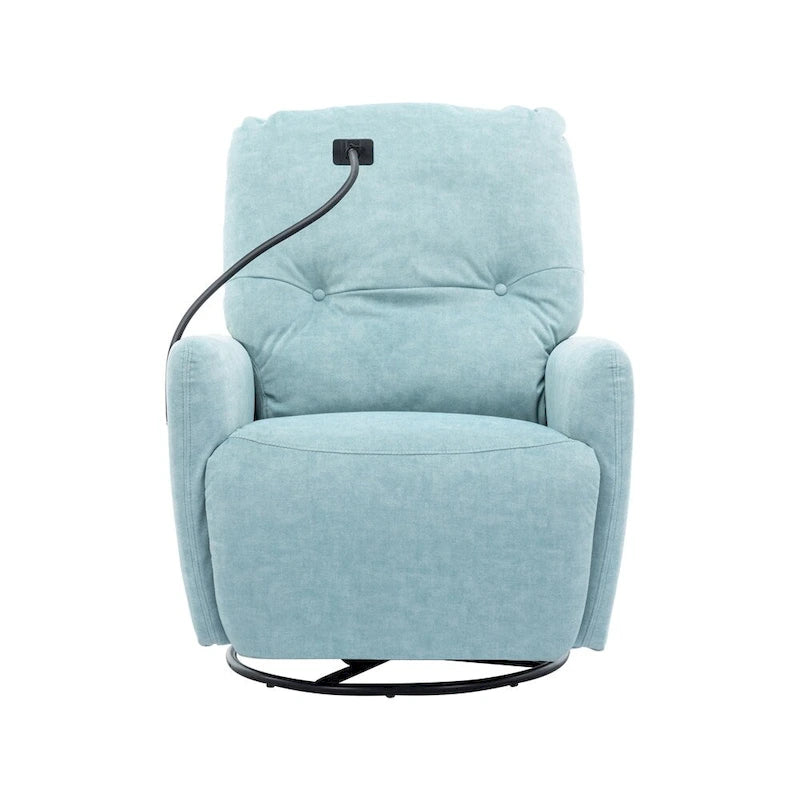 270 Degree Swivel Electric Recliner with a Phone Holder