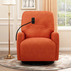 270 Degree Swivel Electric Recliner with a Phone Holder