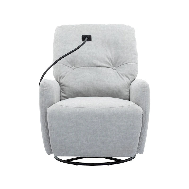 270 Degree Swivel Electric Recliner with a Phone Holder