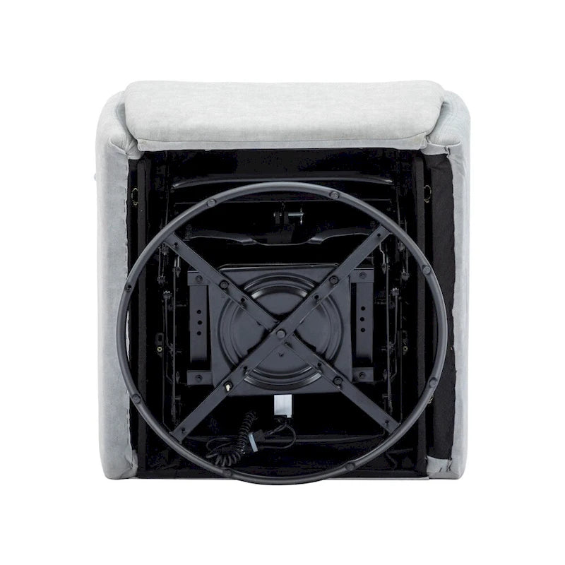 270 Degree Swivel Electric Recliner with a Phone Holder