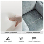 Barry Modern 38 Power Rocking Swivel Nursery Recliner with USB Ports Set of 2 by HULALA HOME