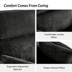 Barry Modern 38 Power Rocking Swivel Nursery Recliner with USB Ports Set of 2 by HULALA HOME