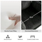 Barry Modern 38 Power Rocking Swivel Nursery Recliner with USB Ports Set of 2 by HULALA HOME