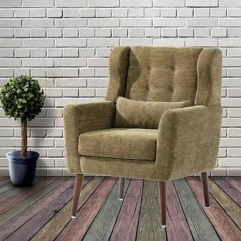 Modern Accent Chair Upholstered Foam Filled Living Room Chairs Comfy Reading Chair