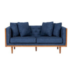 Borah Tufted Loveseat with Accent Pillows by Christopher Knight Home