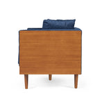 Borah Tufted Loveseat with Accent Pillows by Christopher Knight Home