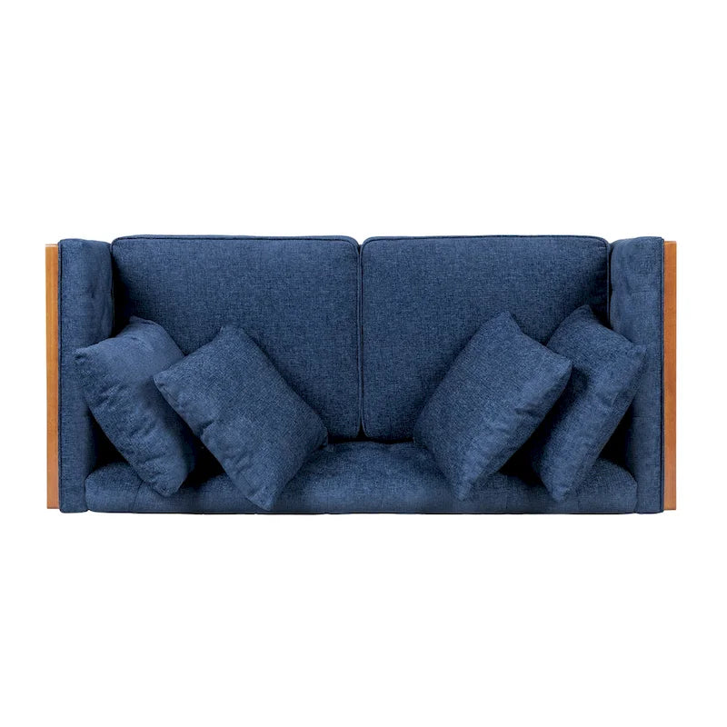 Borah Tufted Loveseat with Accent Pillows by Christopher Knight Home