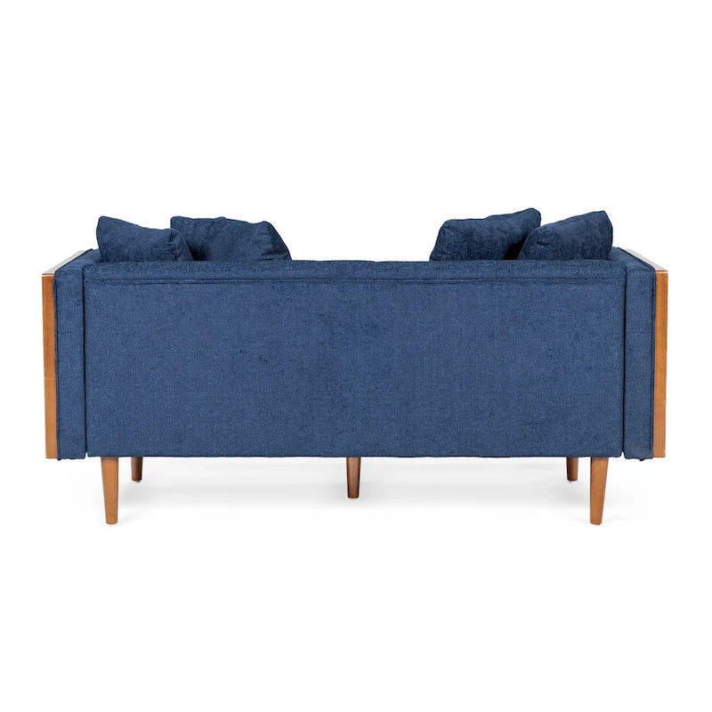 Borah Tufted Loveseat with Accent Pillows by Christopher Knight Home