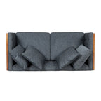Borah Tufted Loveseat with Accent Pillows by Christopher Knight Home