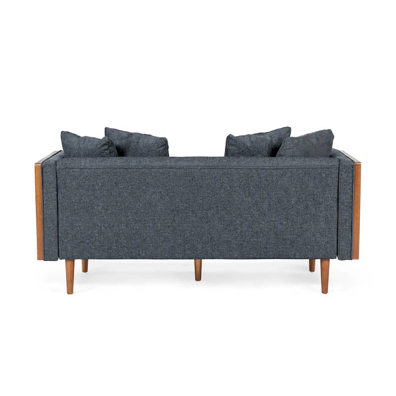 Borah Tufted Loveseat with Accent Pillows by Christopher Knight Home